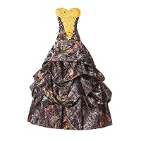 Camo Pick-ups Country Wedding Bridal Dresses Quinceanera Ball Prom Gown