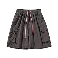 Mens Casual Shorts Big and Tall Plus Size Beach Shorts 2024 Running Gym Pants Solid Color Fashion Outdoor Shorts