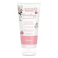 Umberto Giannini Flowerology Temporary Hair Color Mask, Vegan & Cruelty Free Deep Conditioning Mask, 200ml (Rose Peach)