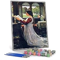 DIY Painting Kits for Adults The Missal Painting by John William Waterhouse Arts Craft for Home Wall Decor