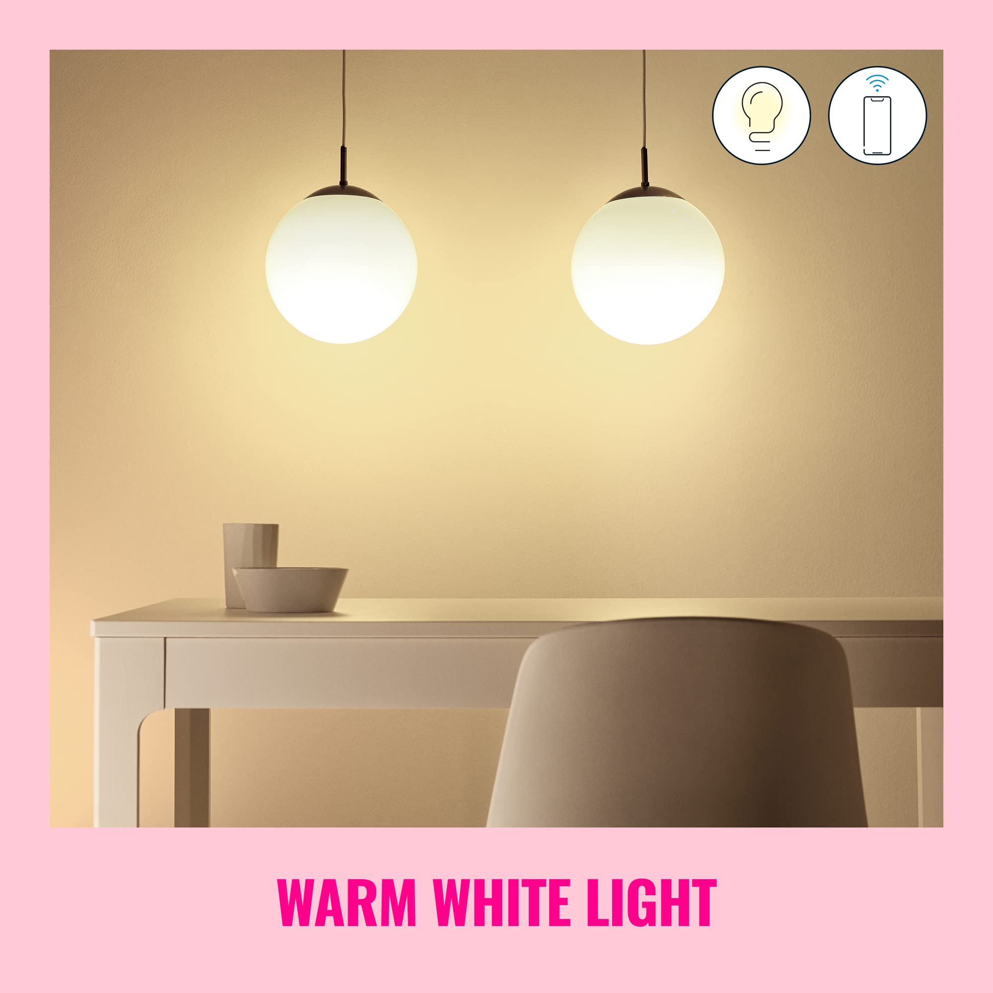 WiZ 60W B12 Color LED Smart Candle-Shaped Bulb - Pack of 1 - E26, Indoor - Connects to Your Existing Wi-Fi - Control with Voice or App + Activate with Motion - Matter Compatible