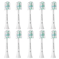 MRYUESG Toothbrush Heads Compatible with Philips Sonicare, 902 White-New, 10 Pack