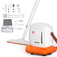 VEVOR Steam Cleaner for Home Use, Portable Steam Cleaner with 45oz Tank, 20 Accessories and 16.4ft Power Cord, Steamer for Deep Cleaning Floors, Windows, Grout, Grills, Cars, and More