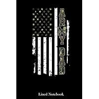 Army Dad Vintage USA American Flag Lined Notebook: Sentimental Gifts for Dad, Father's Day Top Selling Gifts, 120 pages 6x9