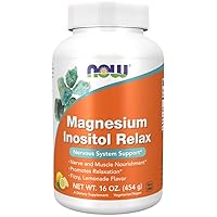 NOW Supplements,powder Magnesium Inositol Relax, Nervous System Support*, Fizzy Lemonade Flavor, 16-Ounce