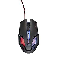 Nitro Gaming Mouse III: 6D Optical Gaming Mouse with High 125MHz Polling Rate | 7 Colorful Breathing Lights with LED Logo and Pattern | 6 Optional DPI Shifts (800-7200) | 6 Buttons