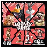 CMON Looney Tunes Mayhem Board Game | Strategy Game Based on The Hit TV Series | Team-Based Combat Game for Adults and Kids | Ages 10+ | 2-4 Players | Average Playtime 30 Minutes | Made by CMON