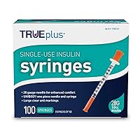 TRUEplus - Insulin Syringes 28g 1.0cc 1/2