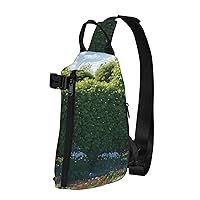 Gold Texture Print Pattern Crossbody Backpack, Multifunctional Shoulder Bag With Straps, Hiking And Fitness Bag