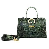 Model: Nina Crocodile Handbag (Green)
