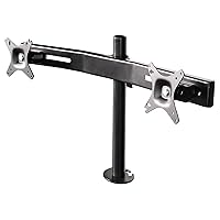 Kantek Dual LCD Monitor Arm for STS800/STS810 Sit to Stand Systems (STS802), Black