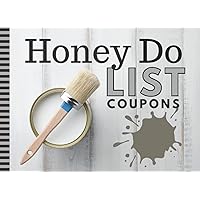 Honey Do List Coupons: 50 Blank Empty Vouchers For Him Her / Funny Christmas - Valentine's Day - Birthday Gift For Couples - Husband - Wife / Stocking ... Paint Can Brush - Modern Rustic Painter Theme