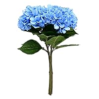 Artificial/Fake/Faux Flowers - Hydrangea Light Blue 4PCS for Wedding, Home, Party, Restaurant