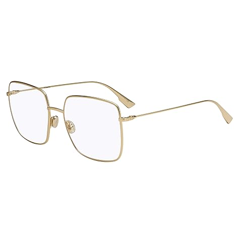 Dior Square Eyeglasses StellaireO 1 J5G Gold 56mm