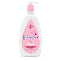 Johnson's Baby Moisturizing Mild Pink Baby Lotion with Coconut Oil for Delicate Baby Skin, Paraben-, Phthalate-& Dye-Free, Hypoallergenic & Dermatologist-Tested, Baby Skin Care, 18.7 Fl. Oz