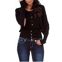 Uniq Black Fashion Cape Shawl Open Sleeve Cashmere Blend Cardigan/Sweater