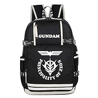GUNDAM Anime Luminous Laptop Backpack Shoulder Rucksack with USB Charging Port /2