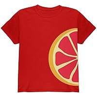 Old Glory Grapefruit Slice Costume Youth T Shirt Red YXL