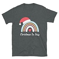 Christmas in July Shirts for Women Unisex T-Shirt Dark Heather