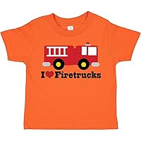 inktastic I Heart Firetrucks Toddler T-Shirt