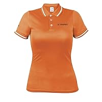 Polo shirt, dry fit, orange, for women, size M