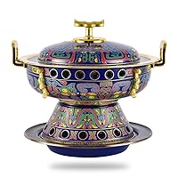 Old Beijing Hot Pot, Thickened Pure Copper Alcohol Stove, Commercial Home Cooking Pot, Anti-scald Handles