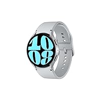 SAMSUNG Galaxy Watch 6 44mm Bluetooth Smartwatch w/ Fitness Tracker, Personalized HR Zones, Advanced Sleep Coaching, Heart Monitor, BIA Sensor, Biggest Screen, US Version, Silver (Renewed)