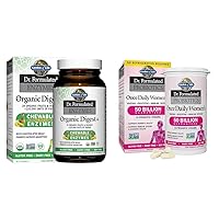 Garden of Life Dr Formulated Digestive Enzymes with Papain, Bromelain & Dr. Formulated Women's Probiotics Once Daily, 16 Strains, 50 Billion, 30 Capsules