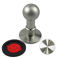 The Force Tamper Automatic Impact Coffee Tamper Standard Set-Silver Handle (Ball, 53.50mm)