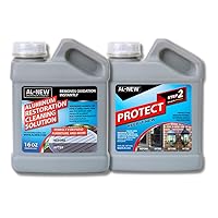 AL-NEW Aluminum Restoration Cleaning Solution Protect | Clean & Protect Patio Furniture, Stainless Steel, & Other Household Metal Surfaces (16oz.)