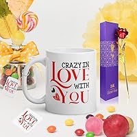 Valentine's Day Gift Printed Ceramic Mug and Keychain and Tea Coaster Combo || Pack of 3 (Coffee Mug, Keychain, Teacoaster) Best Valentine Gift for loving One || Special Mockup STYLE-49
