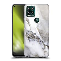 Head Case Designs Officially Licensed Haroulita Grey Marble Soft Gel Case Compatible with Motorola Moto G Stylus 5G 2021