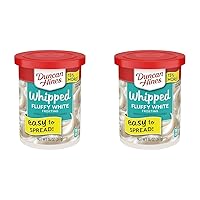 Duncan Hines Fluffy White Whipped Frosting, 14 Oz (Pack of 2)