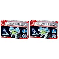E-Blox Power Blox Builder - Starter Kit 3D LED Light-Up Building Blocks Toys Set for Kids Ages 8+ (Pack of 2)