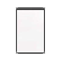 Double Stitched Café Style Deluxe Sewn Menu Covers, Made with Black Leatherette, Matte Finished Vinyl and Silver Decorative Corners, 8.5” x 14”, 2 View Pocket (Pack of 24) – Made in The USA