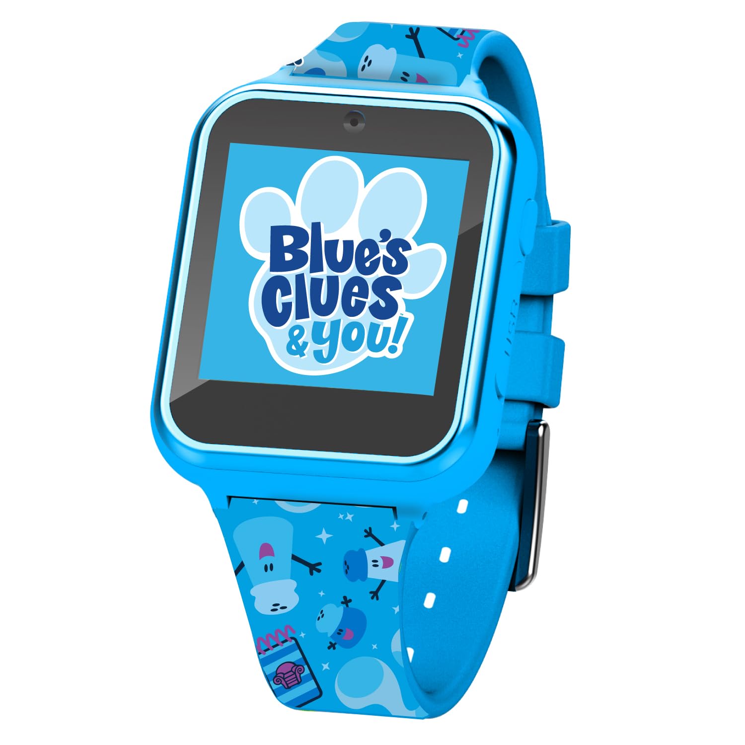 Accutime Blues Clues Kids Blue Educational Learning Touchscreen Smart Watch Toy for Boys, Girls, Toddlers - Selfie Cam, Learning Games, Alarm, Calculator, Pedometer & More (Model:BLU4016AZ)