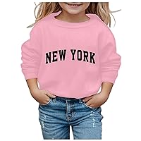 Oversized Sweatshirt for Girls New York Letter Graphic Hoodie Oversized Long Sleeve Casual Loose Pullover Tops