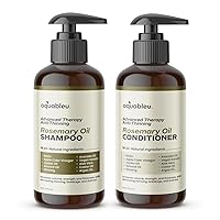 Advanced Therapy Anti-Thinning Rosemary Oil Shampoo & Conditioner Set - Infused with 14 All-Natural Ingredients for Volume, Strength, Thickness, and Dullness Reduction (16oz)