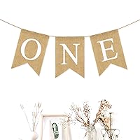 Banner for Nursery Decor First Birthday Party Rustic Theme Decoration for boy or Girl，1st Birthday Party Supplies High Chair Banner Birthday Banner for Boy Girl Party
