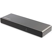 StarTech.com Thunderbolt 3 Dock - Dual 4K 60Hz Monitor TB3 Laptop Docking Station with DisplayPort, HDMI & 1080p VGA - 85W Power Delivery & Charging - 2x USB-A, Ethernet - Mac & Windows (TB3DK2DHV)