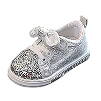 Warm Shoes for Toddler Girls Crystal Sport Sequins Run Boys Bowknot Baby Girls Bling Kid High Top Sneakers