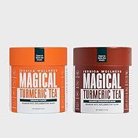 Magical Turmeric Tea/Ginger Turmeric Tea with Black pepper/Turmeric Powder with Black Pepper, Ginger and Stevia, 3.5 oz - Jessica Wellness Magical Turmeric Tea (Original & Cinnamon)