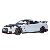 AUTOart 2022 GT-R (R35) Special Edition RHD (Right Hand Drive) Brilliant White Pearl with Carbon Hood and Top 1/18 Model Car AA77501