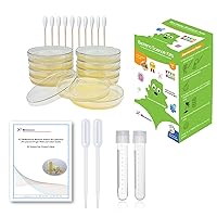 Bacteria Science Kit (I) (Gift Pack): Pre-Poured LB Agar Plates and Cotton Swabs, E-Book for Science Fair Project with Award Winning Experiments (I Gift Pack)