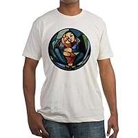 Fitted T-Shirt Stained Glass Mother and Child