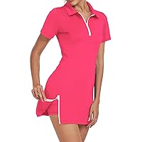 Womens Two Piece Tennis Golf Dress Active Athletic Exercise Sports Wear Dresses for Women with Pocket Separate Shorts