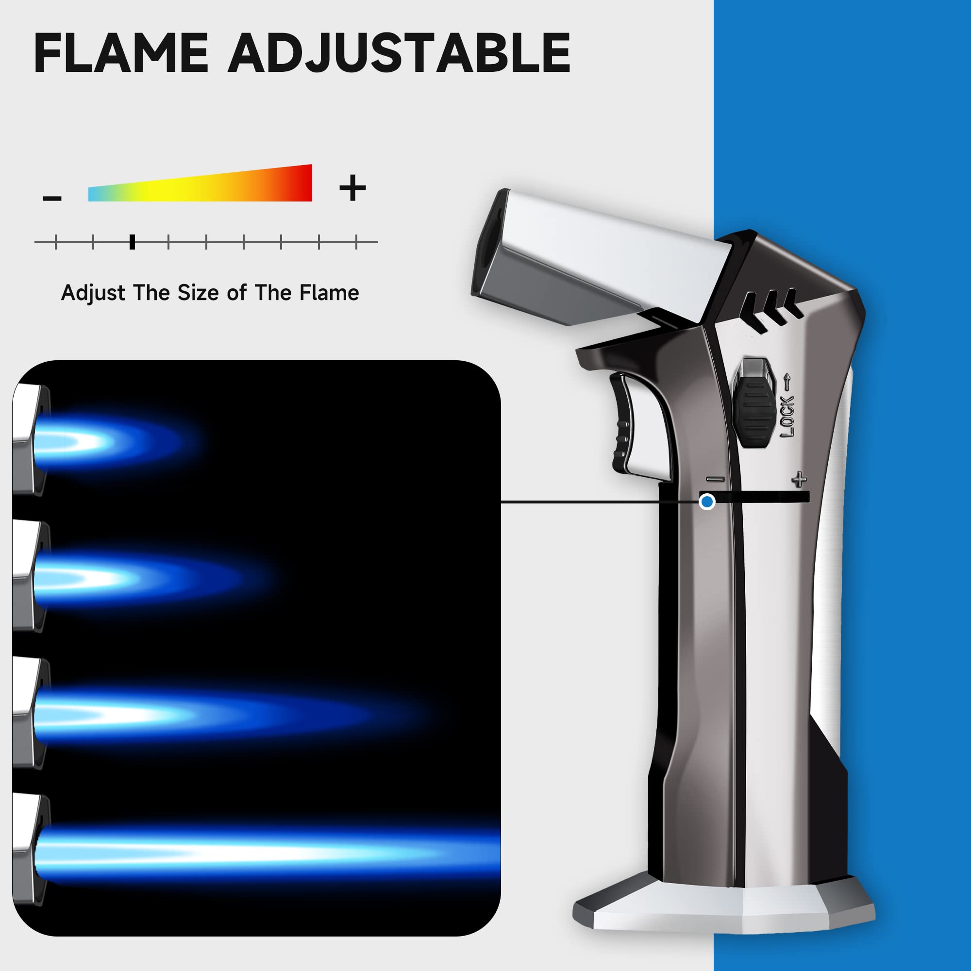 Kitchen Torch for Cooking with Adjustable Flame