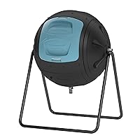 Multifunction Garden Tumbling Composter, Heavy-Duty Fast-Working Compost Bin with Easy-to-use Drain Plugs to Collect Liquid,Blue