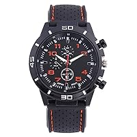 Sport Watch for Men, Fashion Silicone Band Racing Business Quartz Analog Wrist Watch
