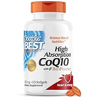 High Absorption CoQ10 with BioPerine, Gluten Free, Naturally Fermented, Heart Health, Energy Production, 100 mg, 120 Count